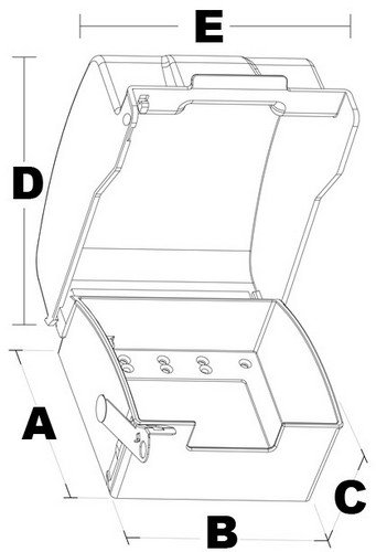 Morris 38912 Morris Products 38912 Weatherproof Cover, While In-Use, Metal, Die Cast Aluminum, 1 Gang Vertical, Aluminum, White - Image 4