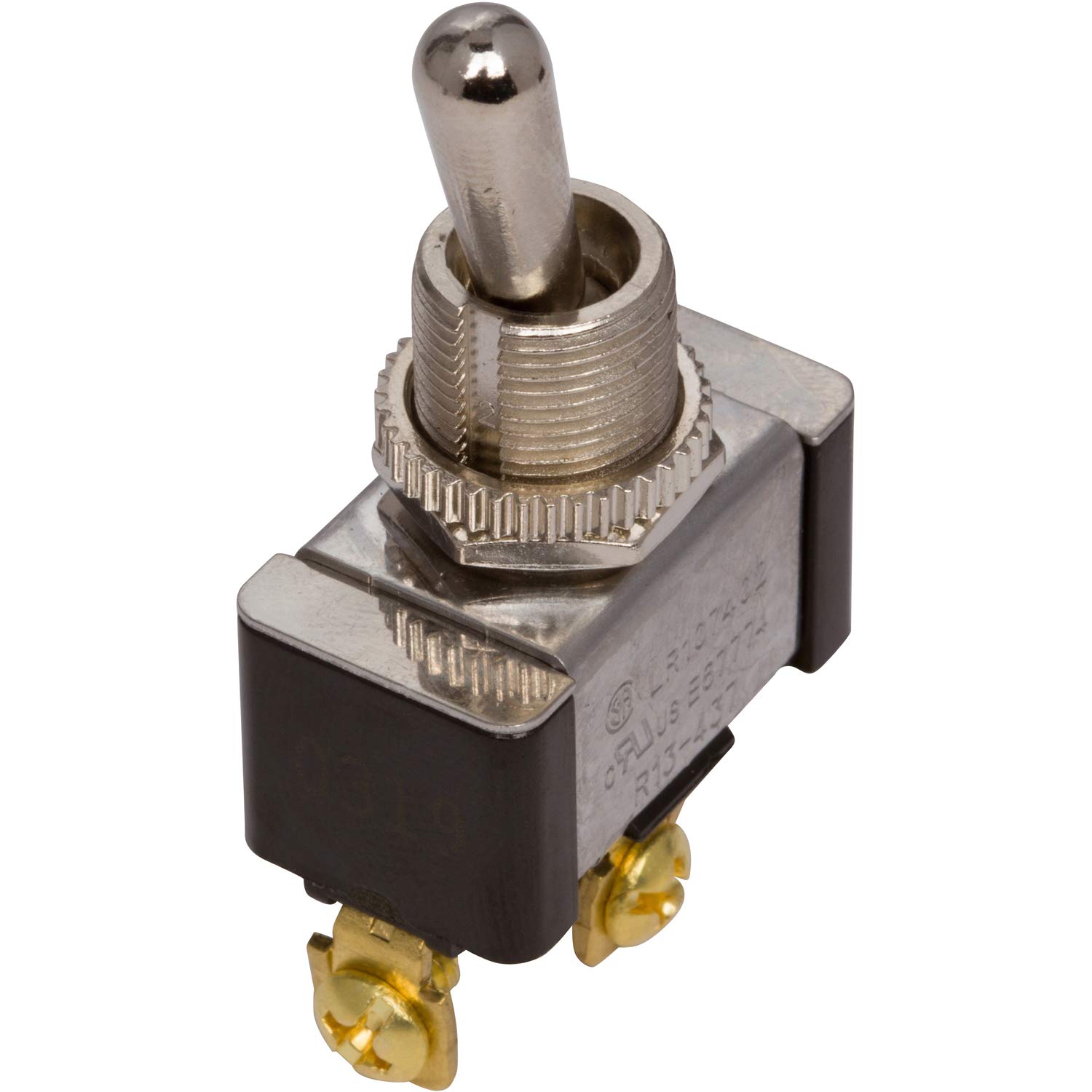 Morris Products Momentary Contact Toggle Switch – Heavy Duty, SPST Screw Terminals – (On)-Off 2 Screw Terminals - 100,000 Mechanical Life Cycles – CURus Listed – 1.13” x .57” x .61”, Red, (70250) - Image 3